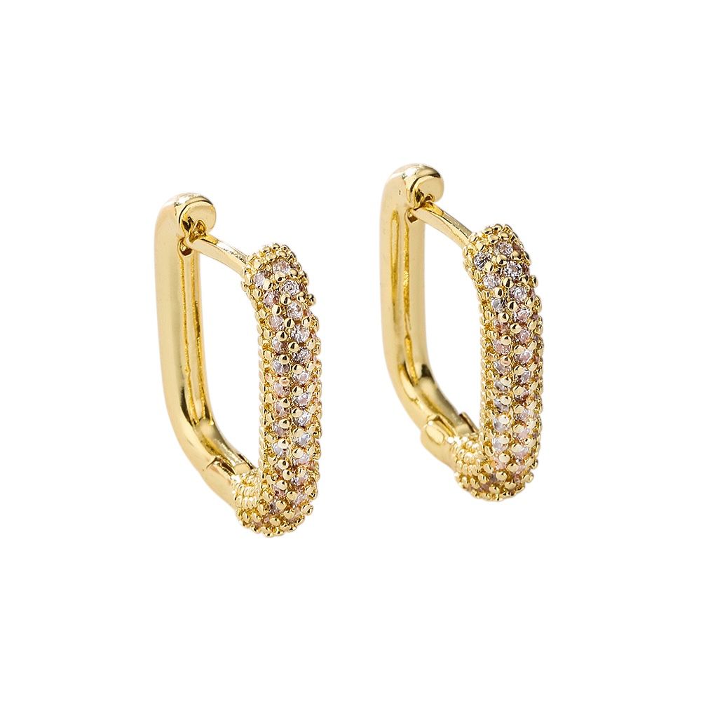 Aretes Zirconias Rectángulo