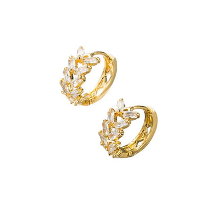 Arracadas con zirconias Blanca/Pastel