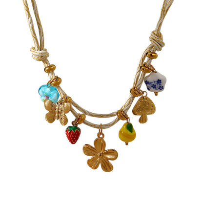 Collar con Figuras de Colores