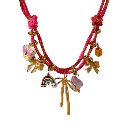 Collar con Figuras de Colores