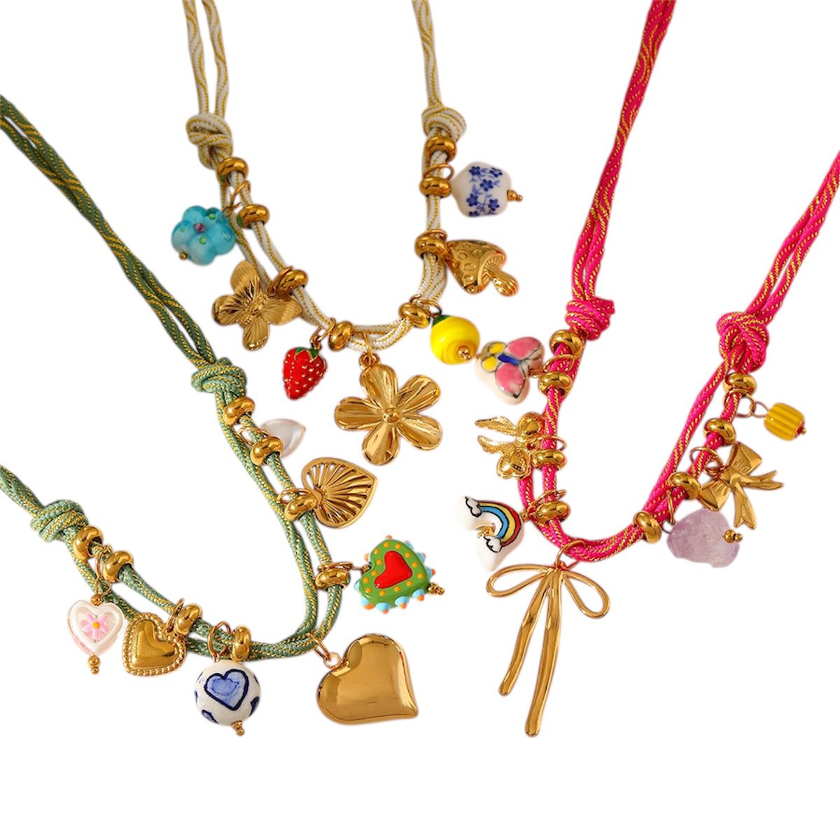 Collar con Figuras de Colores