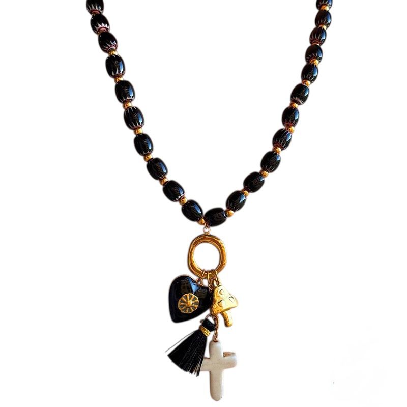 Collar Perlas Negras