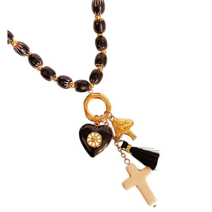 Collar Perlas Negras