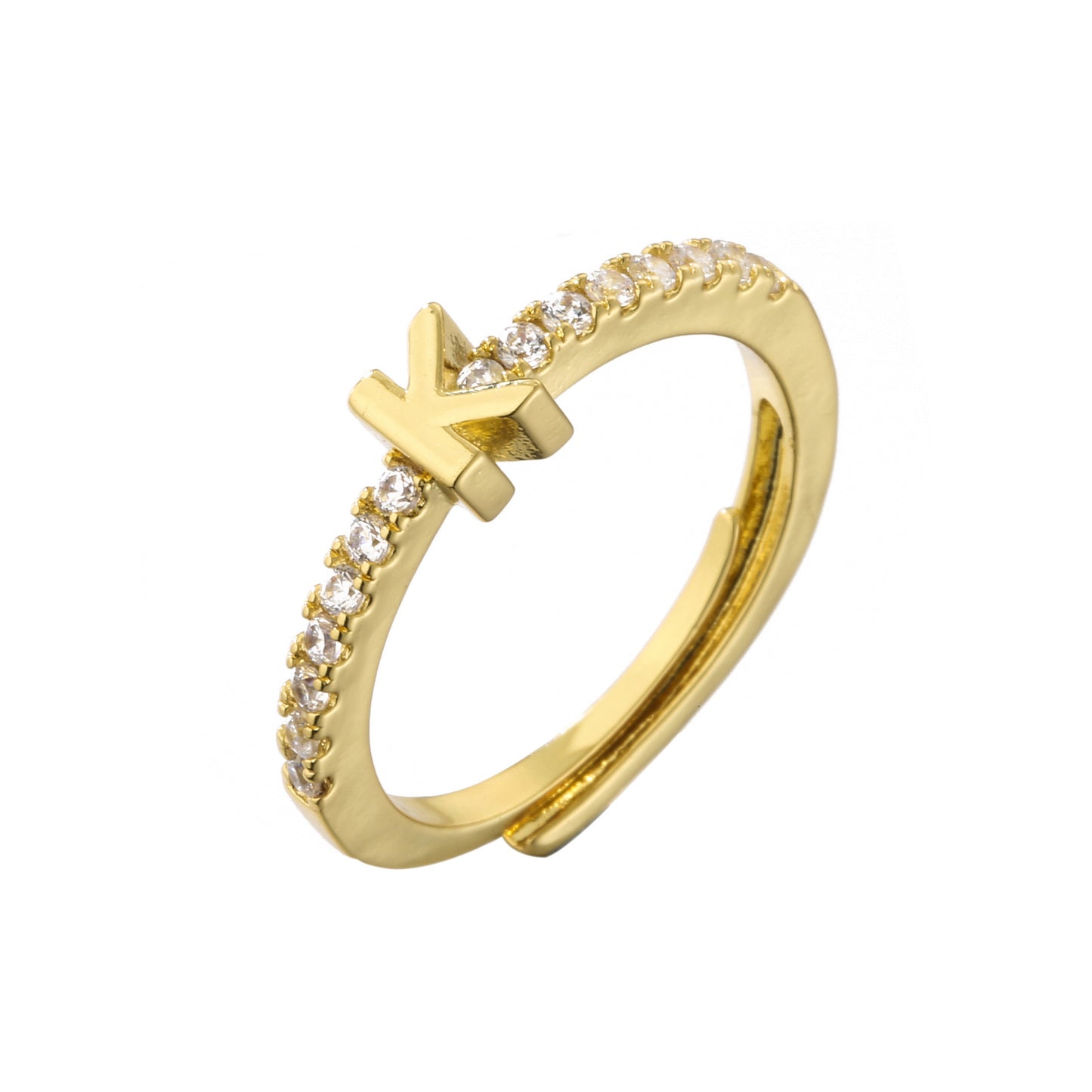 Anillo letra inicial