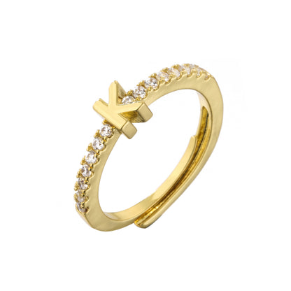Anillo letra inicial