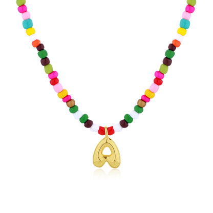 Collar colores e iniciales