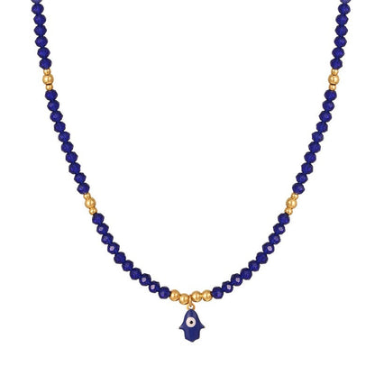 collar 4evil eye o cruz