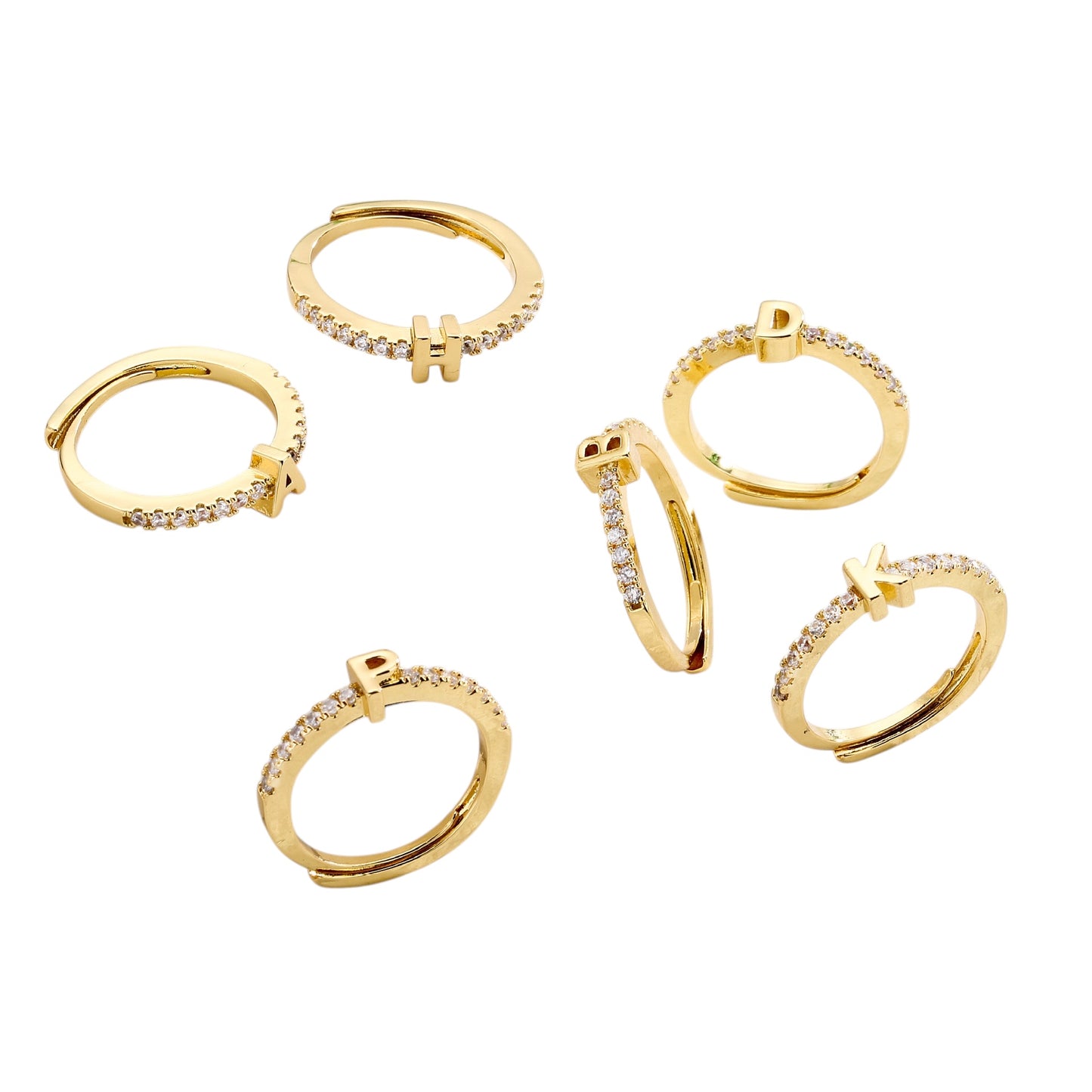 Anillo letra inicial