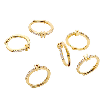 Anillo letra inicial