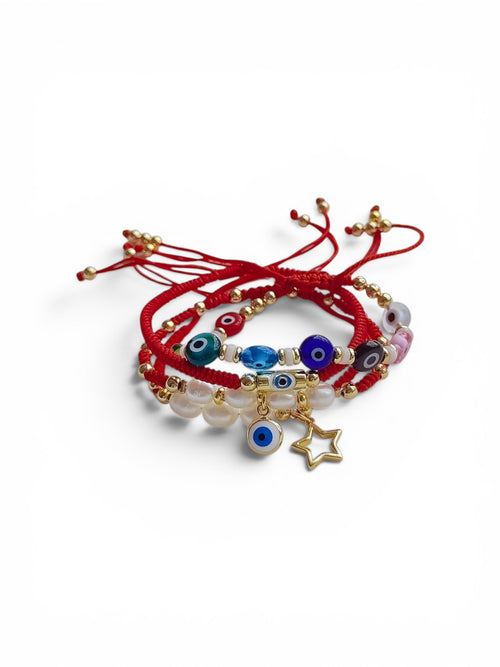 Juego de 4 pulseras