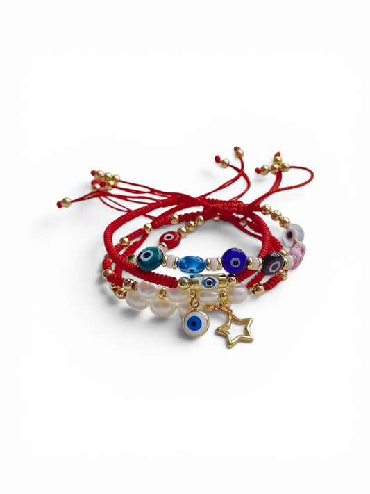 Juego de 4 pulseras