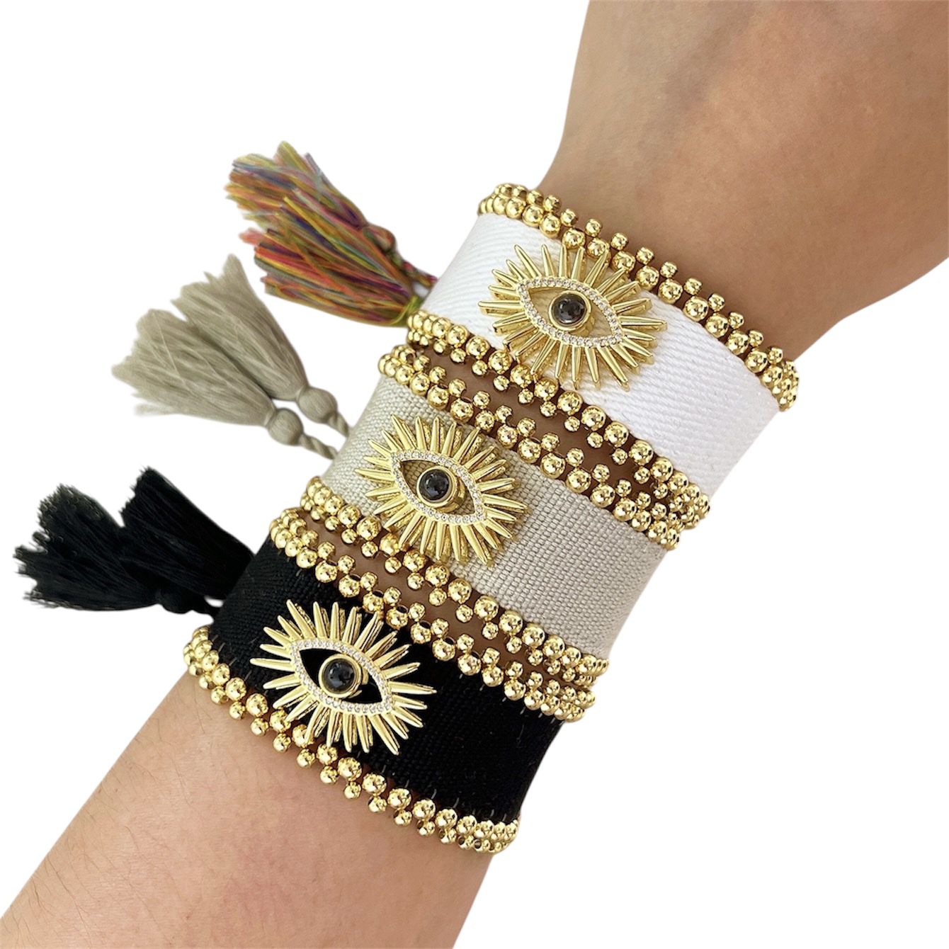 Pulsera Tejida de Ojo